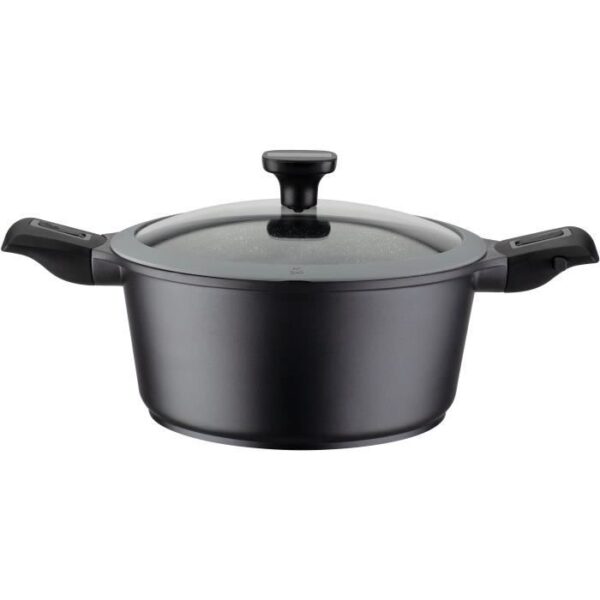 Marmite fonte d'aluminium - GSW - EASY CLICK - 20 cm - Induction - Noir