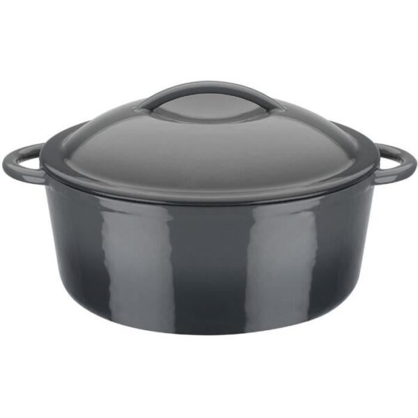 Marmite fonte massive - GSW - GREY SHADOW - 24 cm - Ronde - Induction - Gris