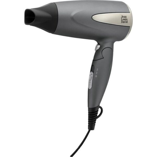 Seche-cheveux - JEAN LOUIS DAVID - JLD SC VOYAGE - 2 vitesses - Moteur DC - 1600 W