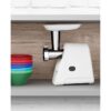 Hachoir a viande - BOSCH - MFW2514W SmartPower - Blanc - moteur bloqué 1500 W - 1,7 kg/mn - 2 grilles de hachoir - râpeur/éminceur – Image 5