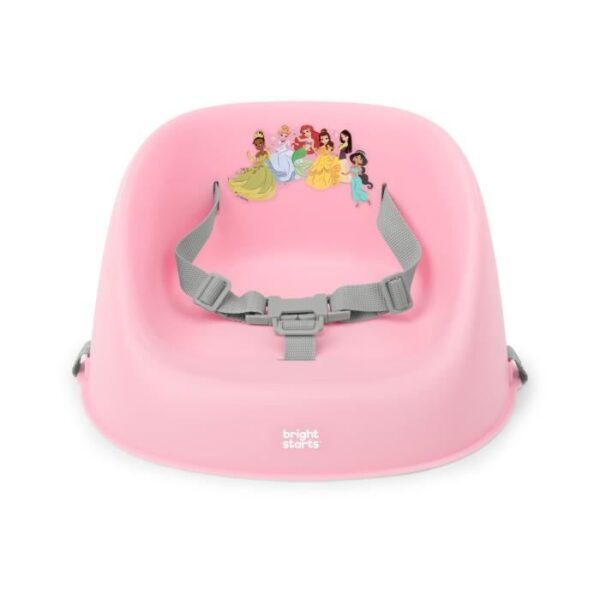 DISNEY BABY -PRINCESSES- Rehausseur de chaise bébé évolutif de 6 mois a 3 ans, harnais 3 points, facile a nettoyer