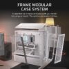 Boîtier PC - CORSAIR - FRAME 4000D RS - Moyen-tour - Blanc - CC-9011313-WW – Image 3