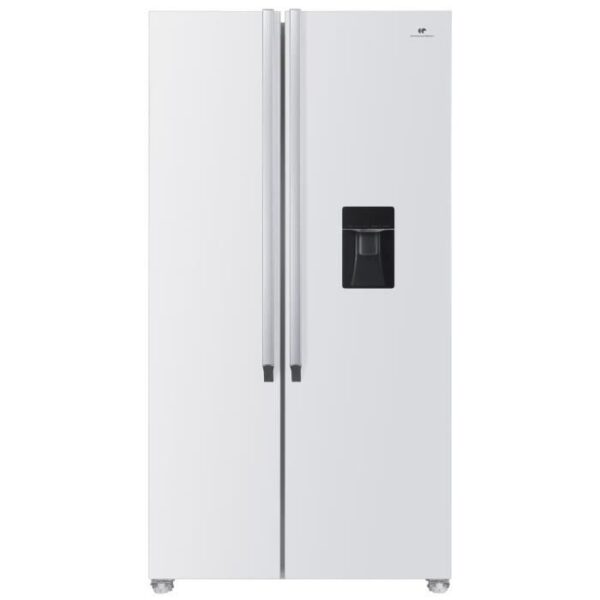 Réfrigérateur américain - Continental Edison - CERA532NFWD - 2 portes - 529 L -  L90 x 177 cm - Classe D - Blanc