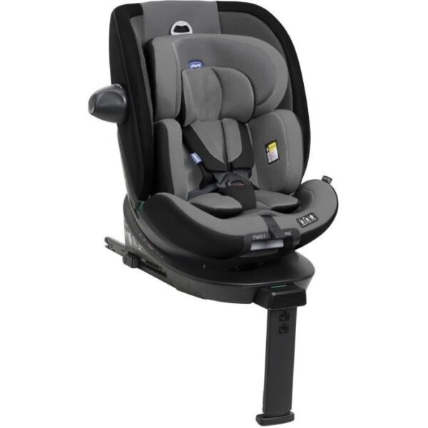 Siege-auto - CHICCO - EVERONE - Groupe 0/1/2/3 - I-Size - Pivotant - Inclinable - Réducteur - Grey Black