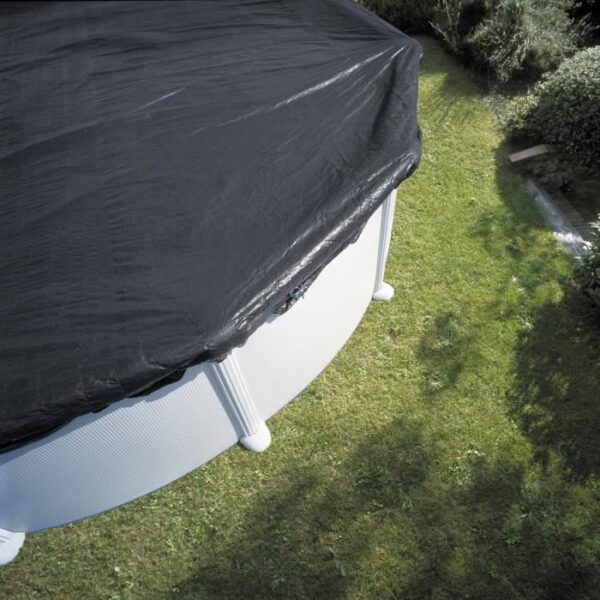 GRE - Bâche d'hivernage  pour piscine tubulaire hors sol ronde Ø3,50m - 120g/m² - Protege des débris et diminue l'évaporation