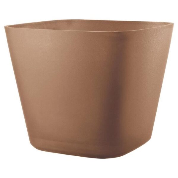 DEROMA Pot de fleurs carré Origin - 28 x 23,5 cm- 12 L - Terre cuite