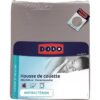 DODO - Housse de couette - 260x240 cm - Coton - Antibactérien - Taupe – Image 2