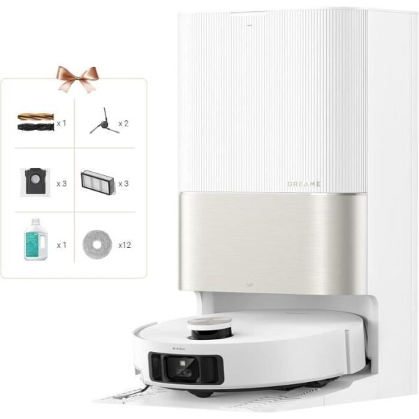Robot Aspirateur Laveur avec Station - DREAME X50 Ultra Complete - 20 000 Pa - Auto-nettoyage