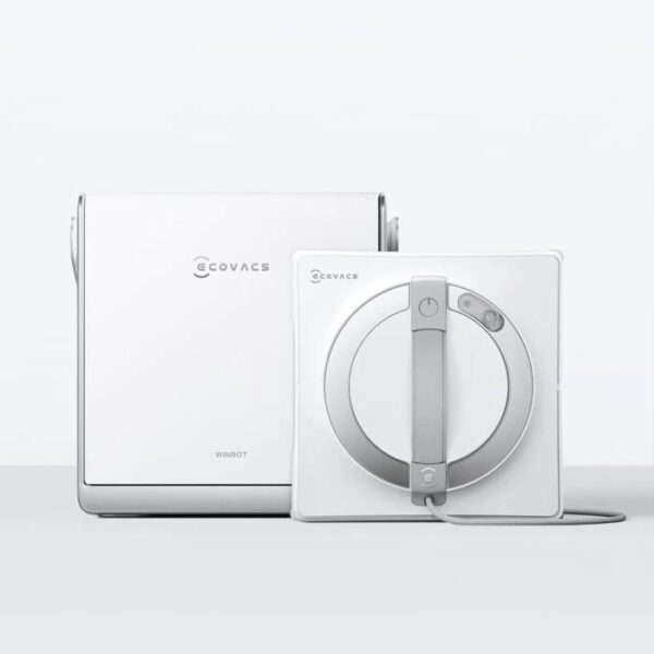 ECOVACS WINBOT W2 OMNI Robot Nettoyeur de vitres avec Station Multifonction - Recharge Pendant Le Fonctionnement