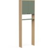 Meuble WC Buanderie - Vert sauge et chene - 2 portes - L64 x P20 x H186 cm - ELISA  - DEMEYERE