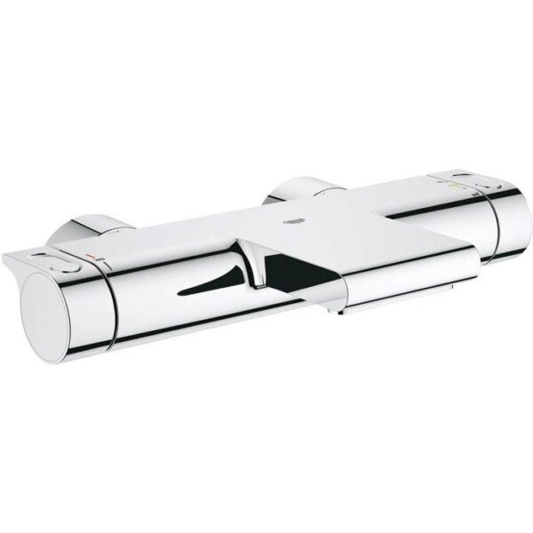 GROHE Mitigeur mural thermostatique bain/douche ½ Grohtherm 2000 34174001 - Jet cascade - Limiteur de température - Economie d'eau