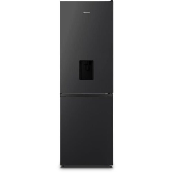 Réfrigérateur combiné - HISENSE - RB390N4WBE - 2 portes - 304 L - Classe E - 59,5 x 59 x 186 cm - Noir
