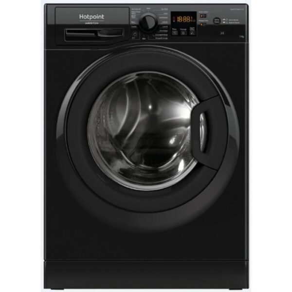 Lave-linge hublot HOTPOINT NS11469FBKFR -  11 kg - Induction - L60cm - 1400 trs/min - Classe A - Noir