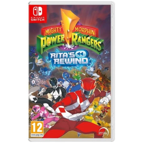 Jeu vidéo - Digital Eclipse - Mighty Morphin Power Rangers: Rita's Rewind - Action 2D - Pixel Art - PEGI 12+