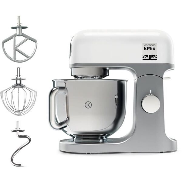 Robot pâtissier KENWOOD KMX750WH - Blanc - 1000 W - Bol acier inoxydable 5 L