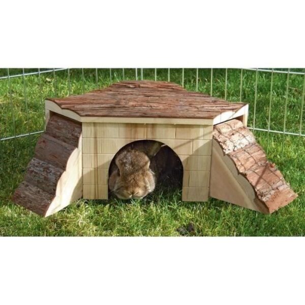Maison Nature avec rampe pour rongeurs - 37x37x16cm - KERBL