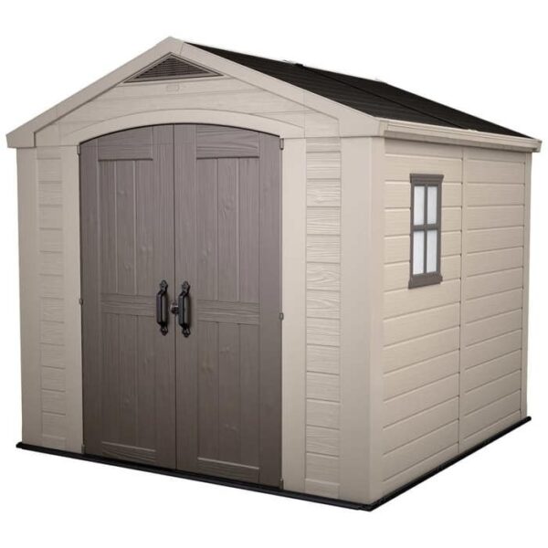 Abri de jardin en résine 6,6 m² KETER Sydney 88 Beige et Marron