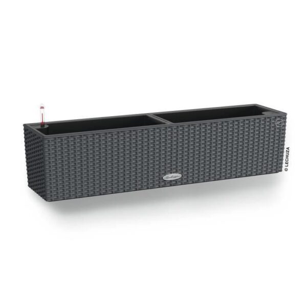 Jardiniere  - Balconera cottage 80 - Kit complet - Granit - 12L - LECHUZA