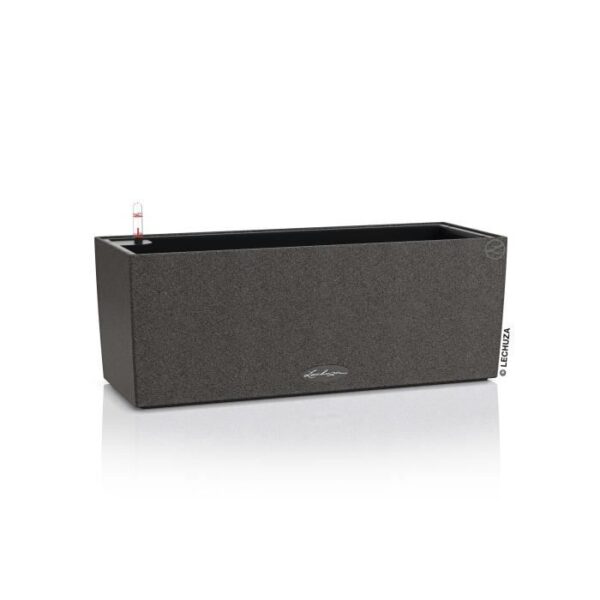 LECHUZA Jardiniere BALCONERA Stone 50 ALL-IN-ONE Noir