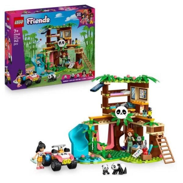 LEGO Friends 42648 Le Sanctuaire des Pandas - Jeu de Construction des 7 Ans