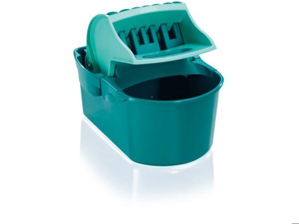 Seau essoreur Leifheit Profi Compact 55080, essore-housse de 8 L compatible avec lave-sol serpillere Leifheit Profi XL, turquoise