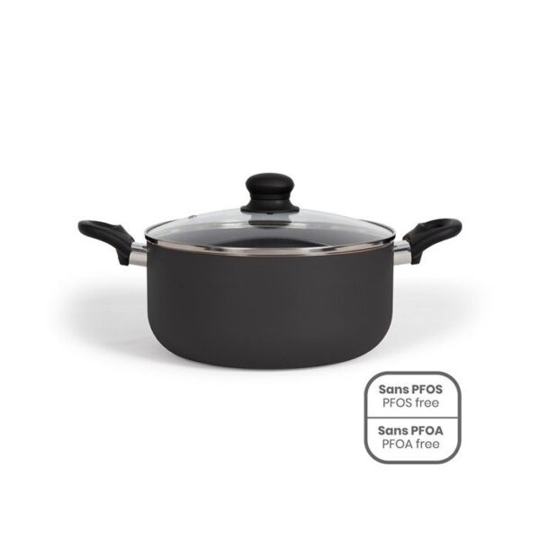 Faitout - LIVOO - MEP150N - 24 cm - Antiadhésif sans PFOA ni PFOS - Poignées silicone - Tous feux dont induction