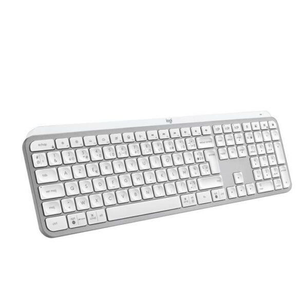 Logitech MX Keys S - clavier - AZERTY - Français - gris pâle Périphérique d'entrée
