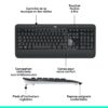 Ensemble clavier souris - Sans fil - Logitech - MK540 - AZERTY – Image 6