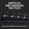 Clavier gamer - Filaire - Logitech G - G413 TKL SE - Rétroéclairé - AZERTY - Noir – Image 2
