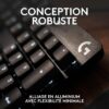 Clavier gamer - Filaire - Logitech G - G413 TKL SE - Rétroéclairé - AZERTY - Noir – Image 4