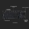 Clavier gamer - Filaire - Logitech G - G413 TKL SE - Rétroéclairé - AZERTY - Noir – Image 6