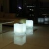 Cube solaire lumineux - LUMISKY - CASY - H30 cm - Tabouret table basse - LED blanc et multicolore – Image 3