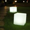 Cube solaire lumineux - LUMISKY - CASY - H30 cm - Tabouret table basse - LED blanc et multicolore – Image 5