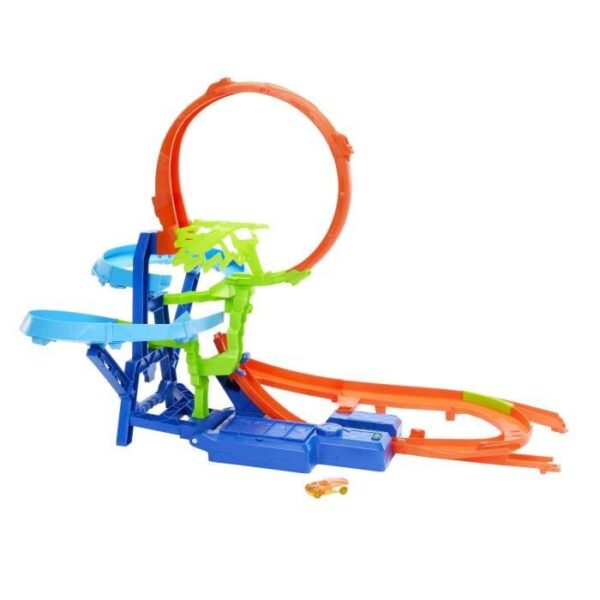 Hot Wheels - Piste Multi Crash - Coffret propulseur motorisé et voiture - Hot Wheels - JFD12