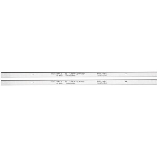 Lame de rabot - METABO - DH 330/316 - HSS - Réaffûtable - Teneur en tungstene 18 %