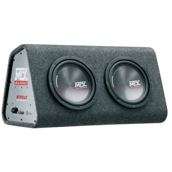 Caisson Amplifié - MTX - RTP8x2 - 2 Subwoofers 20 cm - 240W RMS - Classe-D