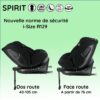 NANIA Siege auto isofix SPIRIT, Groupe 0/1/2/3, de 0 a 10 ans, 0-36 kg, 40-150 cm, R 129 Tetiere réglable - Inclinable - Pivotant - – Image 3
