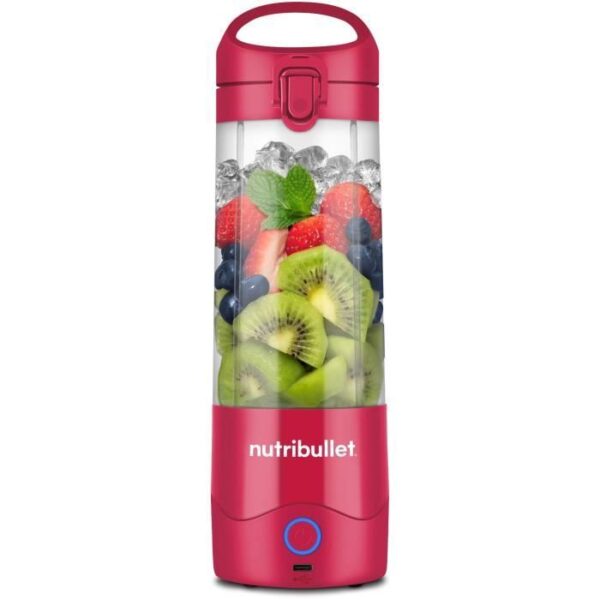 Blender portable - NutriBullet - NBP003MA - 70W -  0.475L - Magenta - 1 gourde incluse