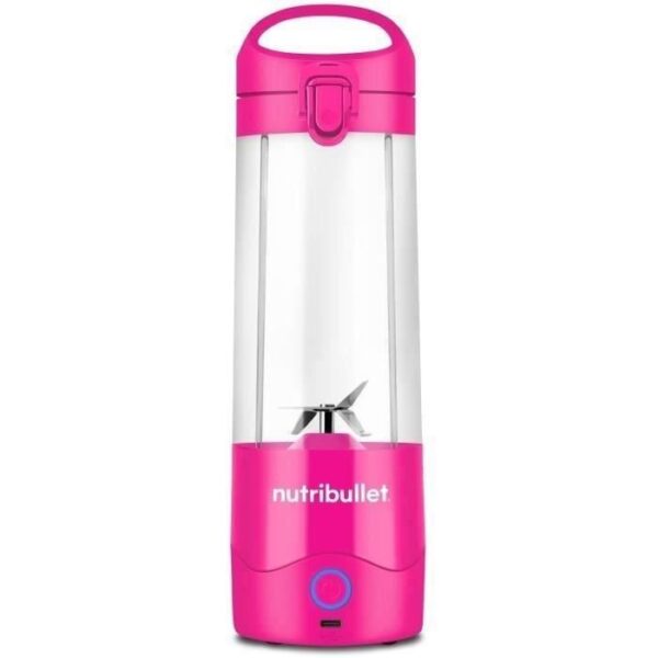 Blender portable - NutriBullet - NBP003BP - 70W -  0.475L - Rose - 1 gourde incluse