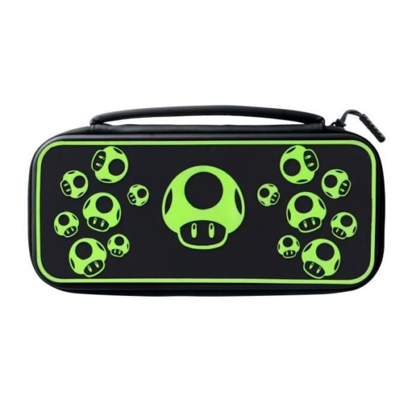 Sacoche Deluxe 1-UP - PDP - Glow Dark - Nintendo Switch - Couleur Blanc