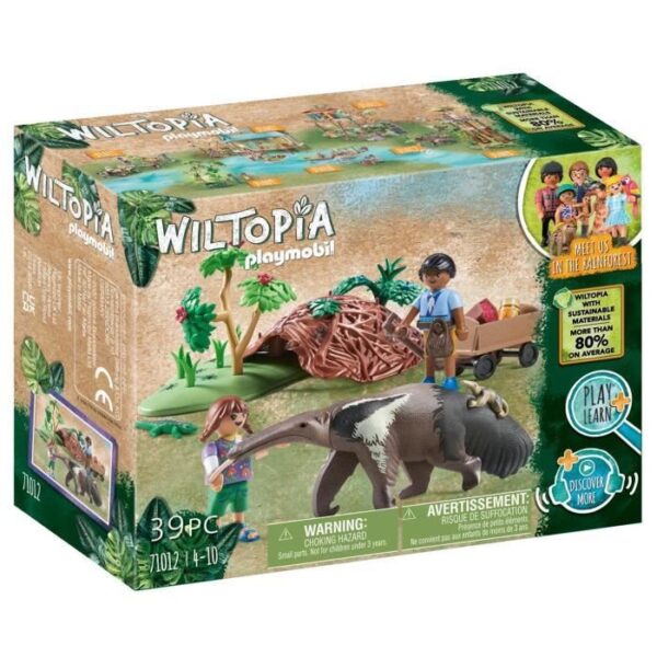 PLAYMOBIL 71012 Fourmiliers, Wiltopia, 39 pieces, des 4 ans