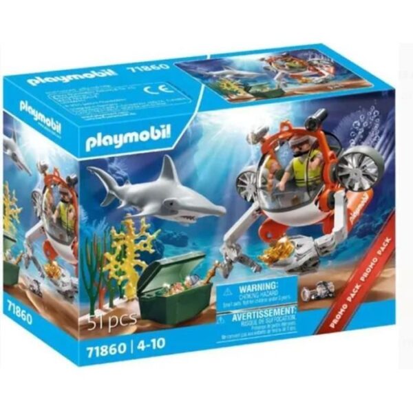 Playmobil 71860 Chasse au trésor avec sous-marin, Promo Packs