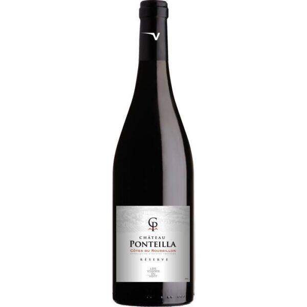 Les Vignes du vin Château Ponteilla Réserve 2022 Côtes du Roussillon - Vin rouge de Languedoc