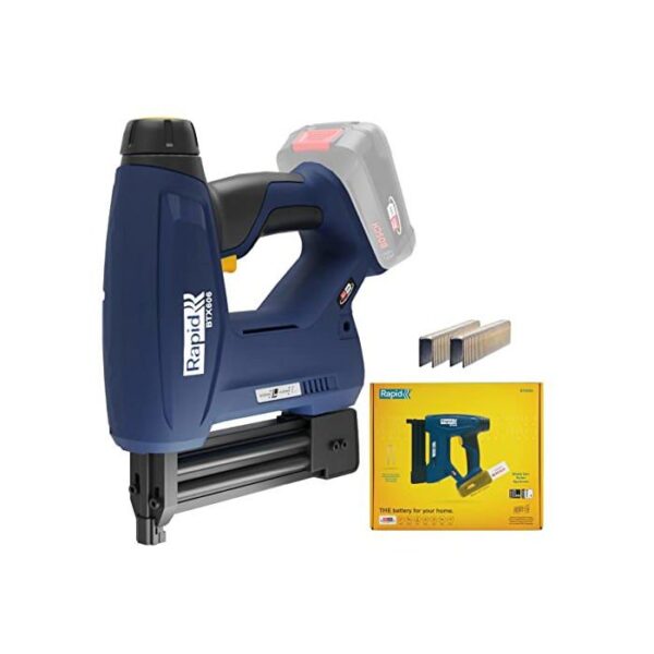 RAPID - BTX606 - Agrafeuse a batterie 18V, pour agrafes n°606/12-25mm et clous n°8/15-25mm - Boîte sans batterie - (5001505)