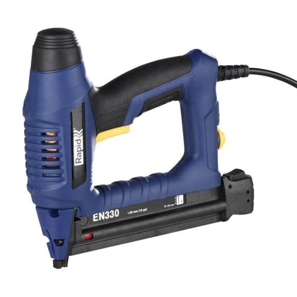 RAPID - EN330 - Cloueur électrique pour clous n°8/15-30mm, pour bricolage et menuiserie sur bois - Boîte - (5001481)