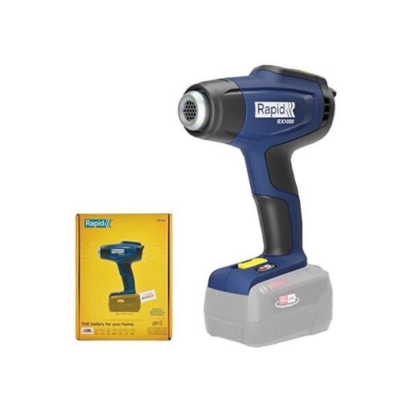 RAPID - RX1000 - Pistolet air chaud a batterie 18V, Décapeur thermique jusqu'a 550°C - Boîte sans batterie - (5001513)