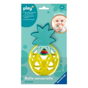 Ravensburger play+, Balle sensorielle - Ananas, 6-36 mois, Premier âge, bébé