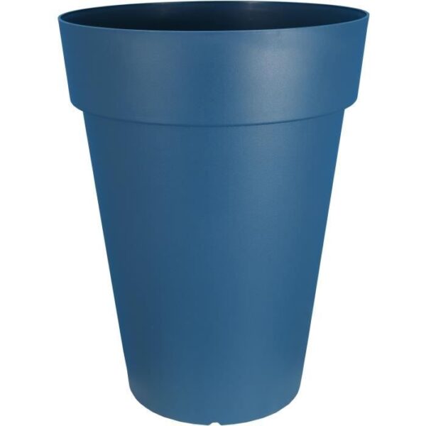 Bac a fleurs RIVIERA SOLEILLA - Plastique - Hauteur 66 cm - Bleu