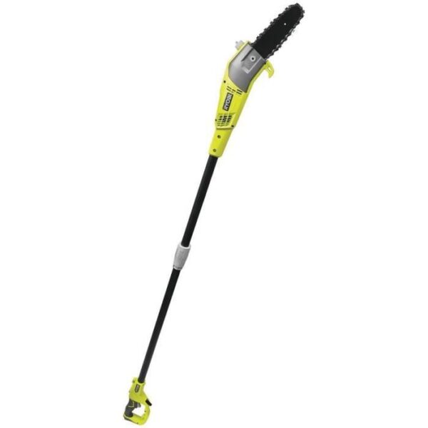 RYOBI - Elagueur sur perche 750 W - guide 20 cm incliné a 15°- 10 m/s - tube d'extension 90 cm - guide incliné a 15° - RPP750S