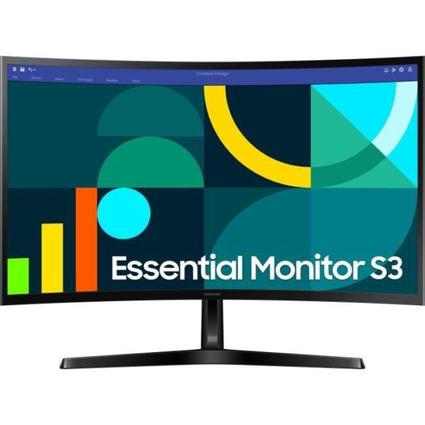 Ecran PC Incurvé - SAMSUNG - 27 - FHD - 100Hz - Dalle VA - 4ms - LS27D366GAUXEN